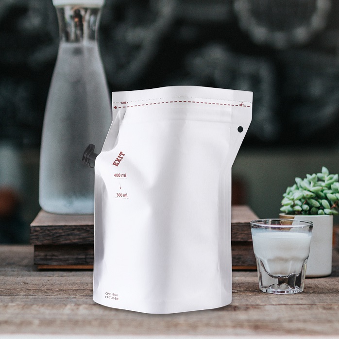 Umweltfreundliche Stand-Up-Spout-Beutel mit Reißverschluss, tragbarer Filterpapierbeutel für kaltgebrühten Kaffee
