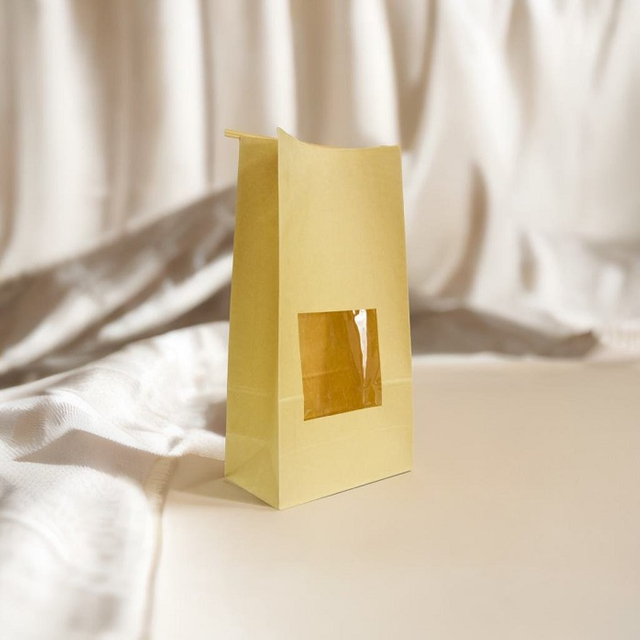 Umweltfreundliche Papier-Standbodenbeutel für Süßigkeiten