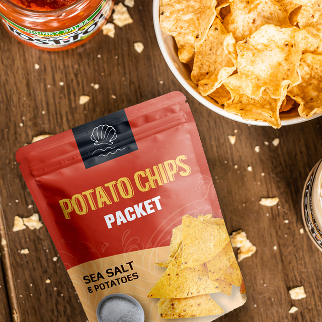 Passen Sie den wiederverschließbaren 2-Unzen-kompostierbaren Stand-Up-Beutel für Grünkohlchips mit Ihrem Logo an