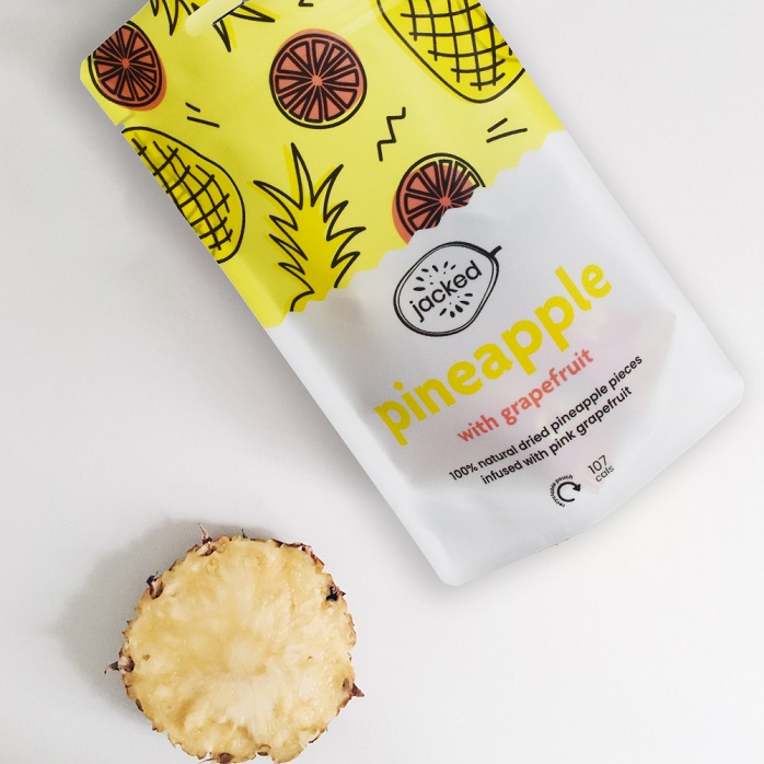 Recycelbare, personalisierte Design-Druckverschluss-Standbodenverpackungen zum Einfrieren von Ananas-Trockenfrüchten