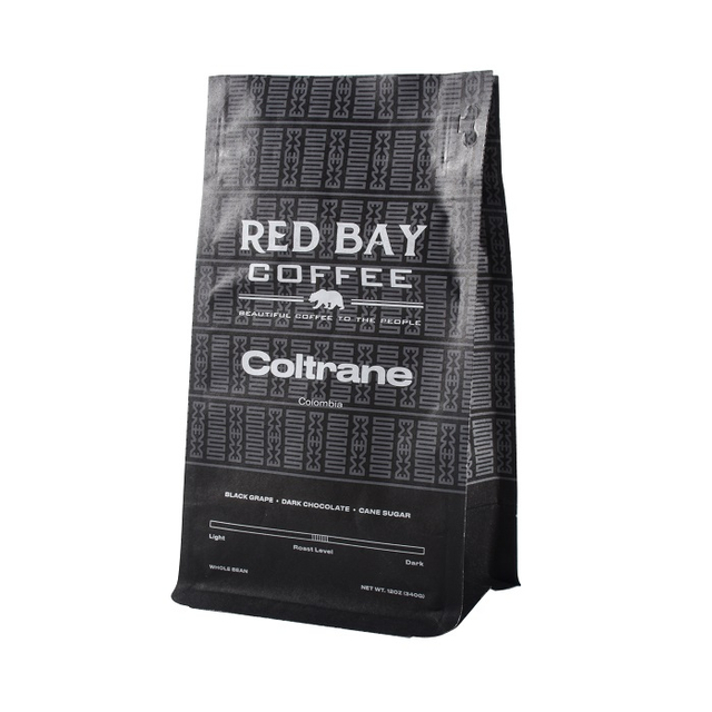 Großhandel mit lebensmittelechten, wiederverschließbaren, kompostierbaren Kaffeebeuteln mit Reißverschluss und Ventil