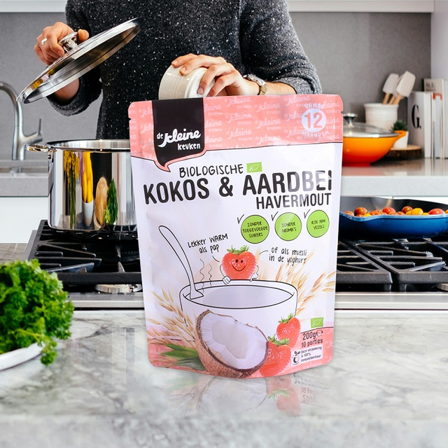 Clear Maisstärke pla biologisch abbaubare Beutel für Hafer