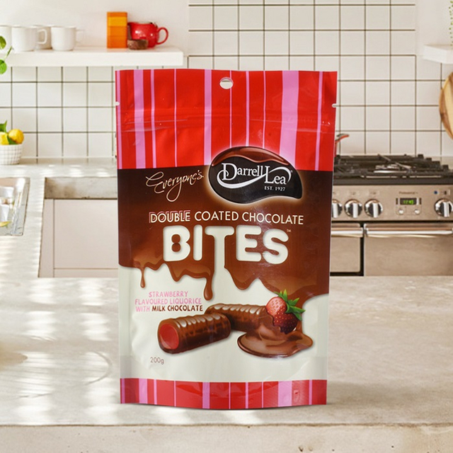 Kleine, umweltfreundliche, wiederverschließbare, mit Reißverschluss versehene, kleine Süßigkeitentüten mit personalisiertem Logo