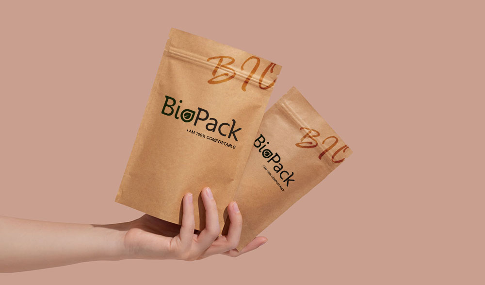 100 KOMPOSTIERBARE STANDBEUTEL