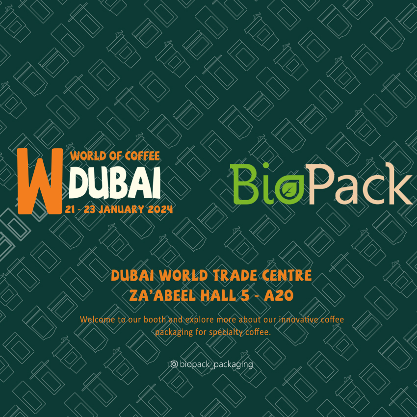 Biopack präsentiert innovative und nachhaltige Kaffeeverpackungslösungen auf der World of Coffee 2024 in Dubai