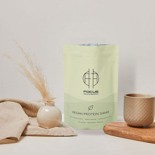 Umweltfreundliche schwarze Beutel-Matcha-Pulvertasche