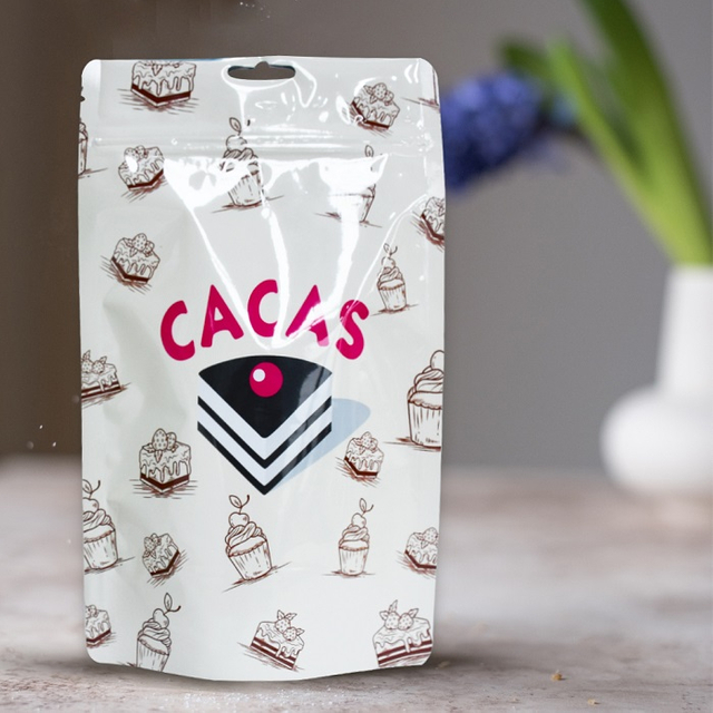 Kunststofffreie, matte, wiederverschließbare, kindersichere Standbodenbeutel mit Reißverschluss und Folieneinlage