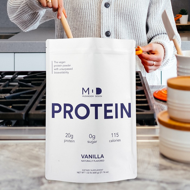 Reißverschluss oben, anpassbar, minimalistisches Design, bedruckt, Hochbarriere-Folien-Protein-Shake-Beutel