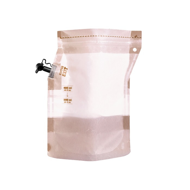 Versandfertiger, tragbarer Stand-up-Druckverschlussbeutel für Kaffeebrüher mit Ausgießer für Camping-Wanderungen
