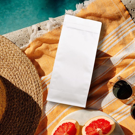 1 kg wei&szlig;e Kaffeebeutel