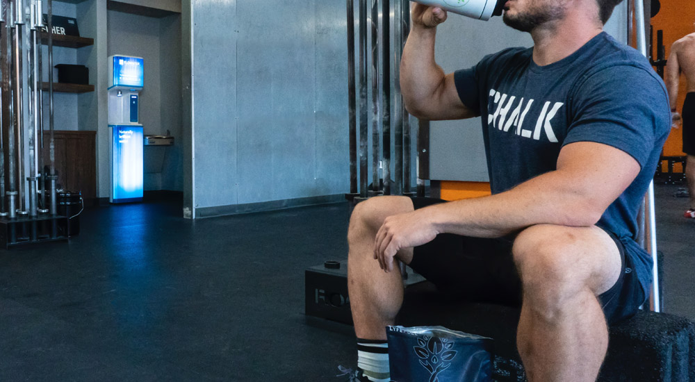 Beutel mit Ern&auml;hrungspulver