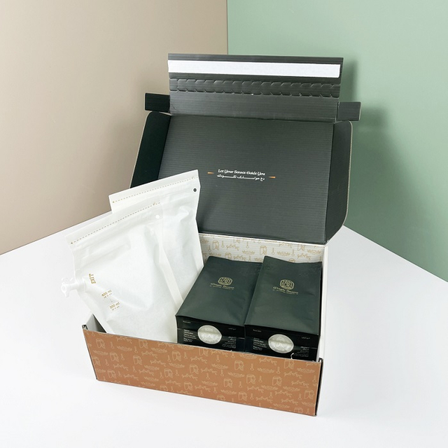 Soft-Touch-Recycling-Spot-UV-Logodruck für Röstkaffee-Verpackungen im Großhandel