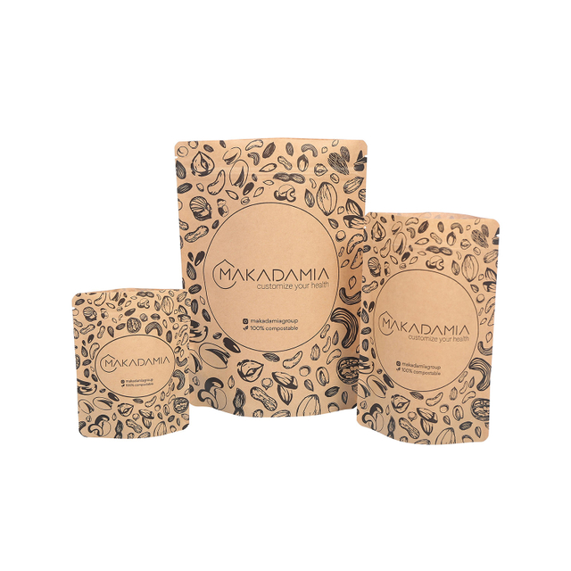 Umweltfreundliche Stand Up Pouch Bags aus Kraftpapier
