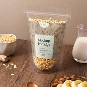 Clear Maisstärke pla biologisch abbaubare Beutel für Hafer