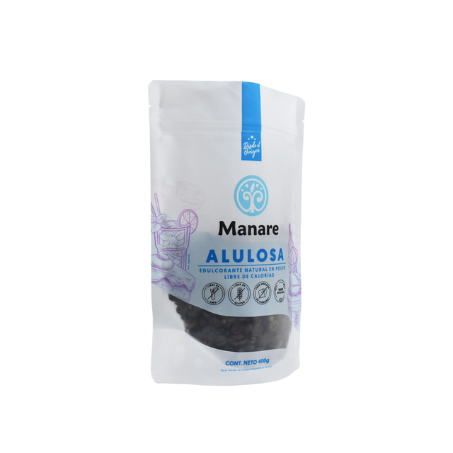 Werkseitig recycelbare Stand-up-Beutel für Bio-Lebensmittel. Kostenlose Proben