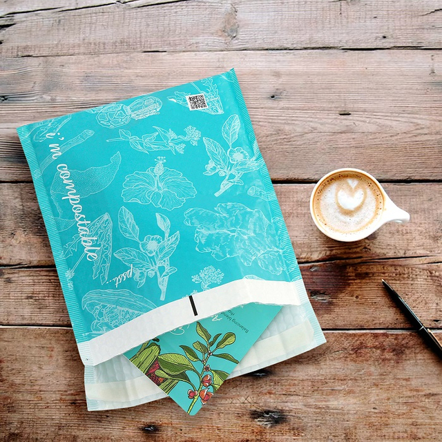 Maßgeschneiderter, umweltfreundlicher, wasserfester, luftdicht versiegelter, biologisch abbaubarer Luftpolsterversand