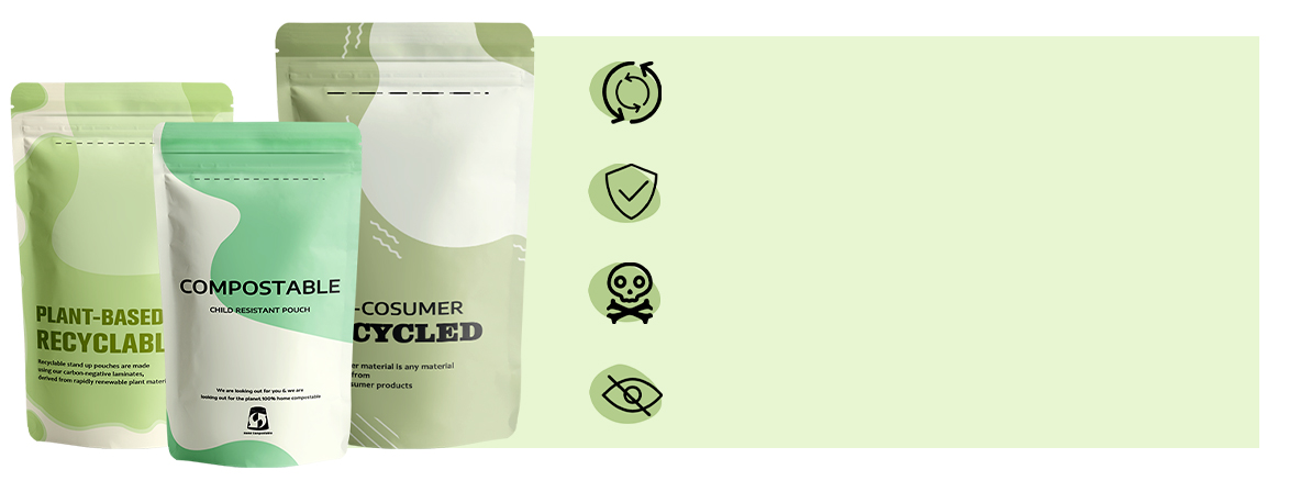 sustainable stand up pouches