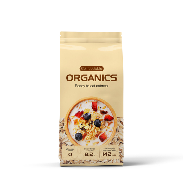 Gesunde Haferflockentasche mit niedrigem Kohlenhydratgehalt