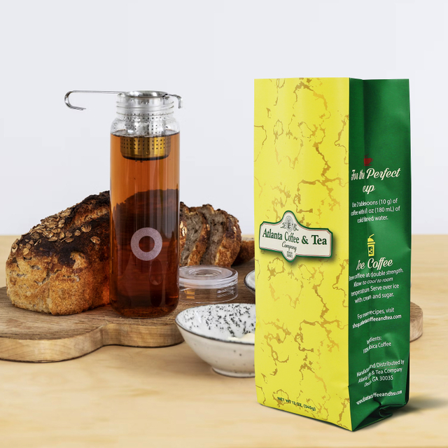 Individuell bedruckte Bio-Kaffee-Teebeutel mit Heißprägung, kompostierbar