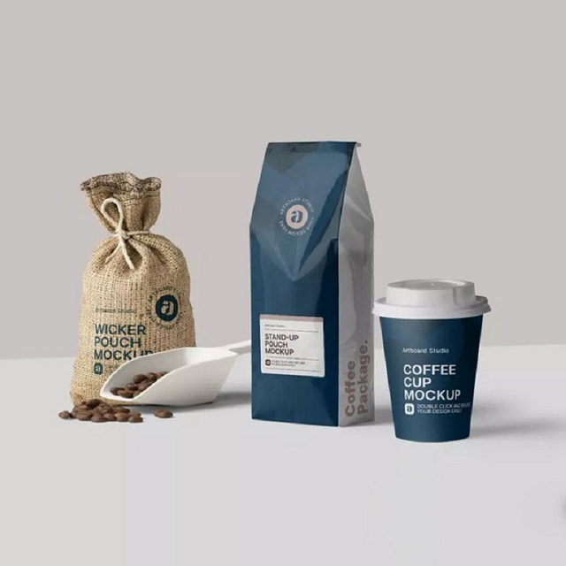 Custom Design 4 Unzen 8 Unzen Ripple Wandkompostierbares Kaffeetassen mit Deckeln