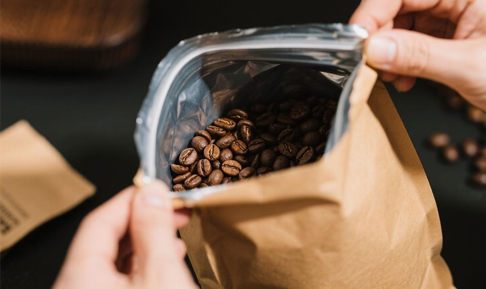 laminierter Kaffeebeutel