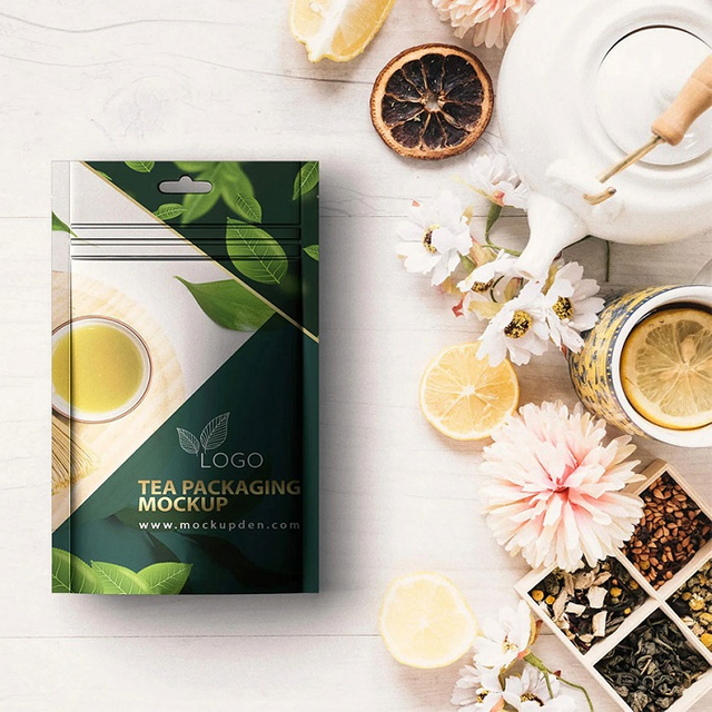 Nachhaltiges Design Matcha -Teeverpackung