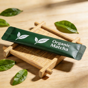 Hochwertige kompostierbare Matcha-Beutel in Einzelportionen