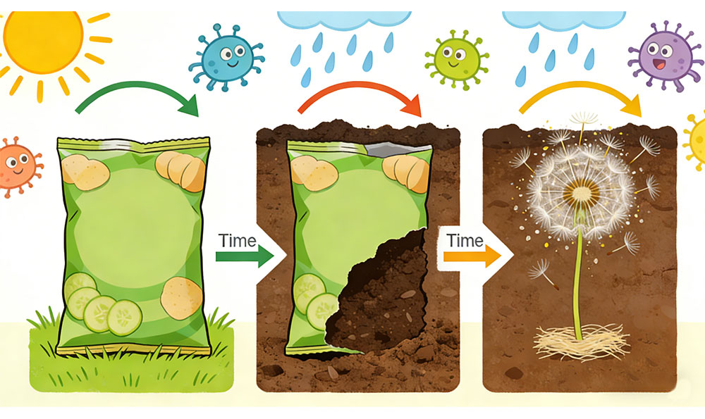 kompostierbare Kartoffelchips-T&uuml;te