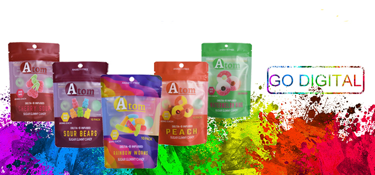 Digital bedruckte Beutel