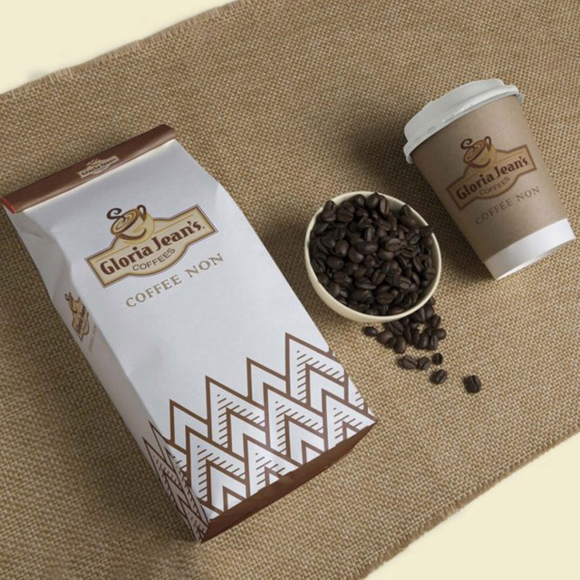 Personalisierte Design-Papier-Kaffeebohnen-Verpackungsbeutel mit Ventil im Großhandel