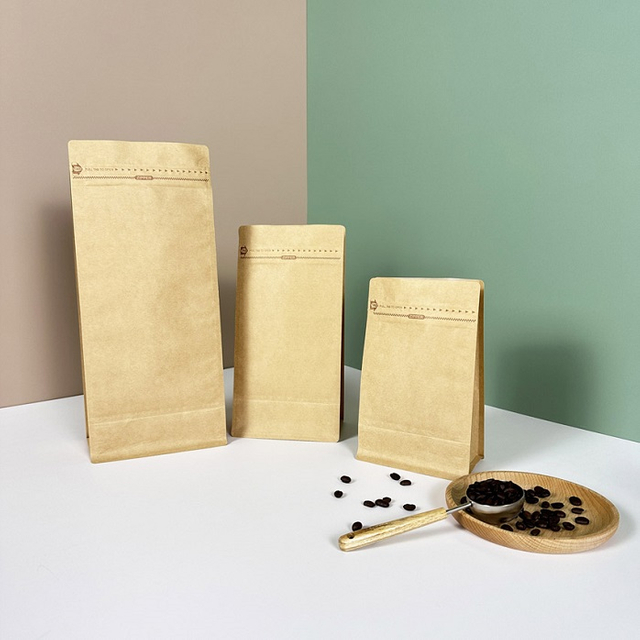 250 g, 500 g, 1 kg, mehrere Größen, für Zuhause, kompostierbares Papier, Standard-Rohling-Kaffeebeutel