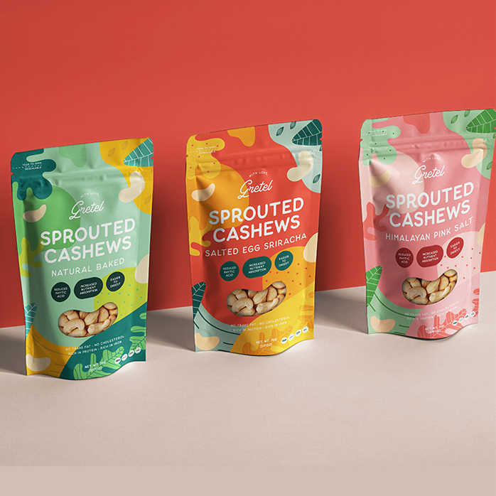 Carbon -neutrale Snack -Lebensmittelverpackung