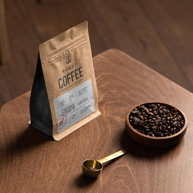 Personalisierte 12-Unzen-Kaffeebeutel im Großhandel