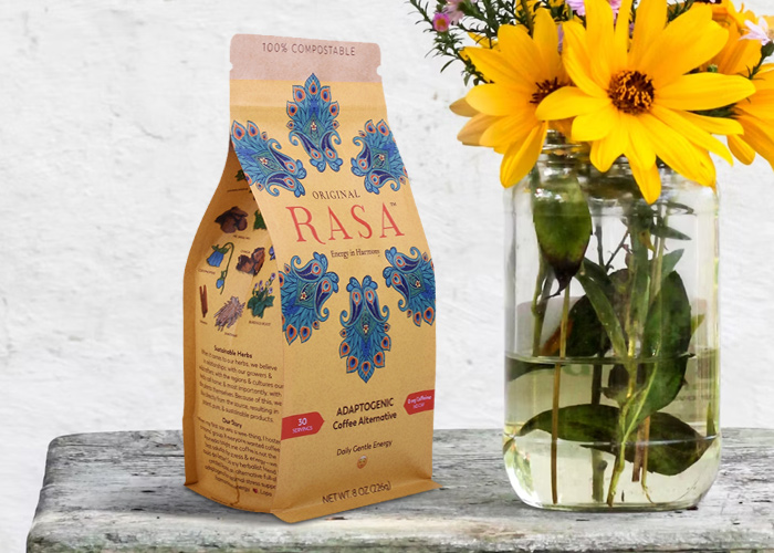 kompostierbare Teeverpackungsbeutel mit flachem Boden