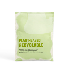 Recycelbarer Flachbeutel auf pflanzlicher Basis