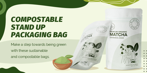 Beutel mit Bio-Proteinpulver