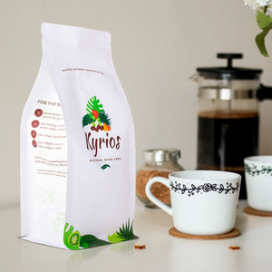 Kundenspezifischer biologisch abbaubarer Flachbodenbeutel für Bio-Kaffeetee