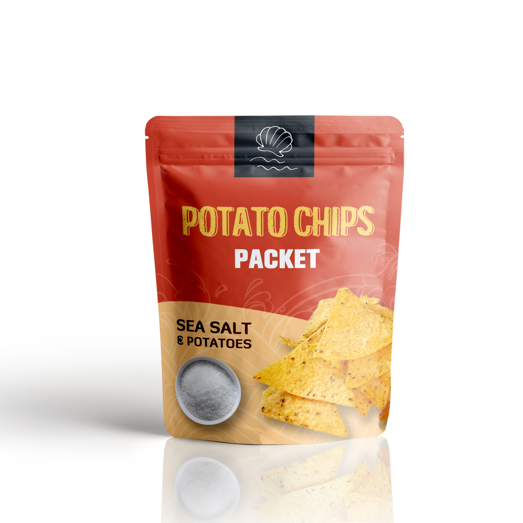 Benutzerdefinierte biologisch abbaubare Kartoffelchips-Taschen