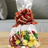 Lebensmittelechte, mit Seitenfalten versehene, kompostierbare Zellophanbeutel für Weihnachtsschokoladenplätzchen