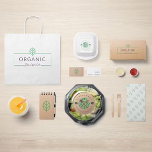 Entworfene biologisch abbaubare Kraftpapierbeutel Digital Druck benutzerdefinierte Lebensmittelverpackungslösungen
