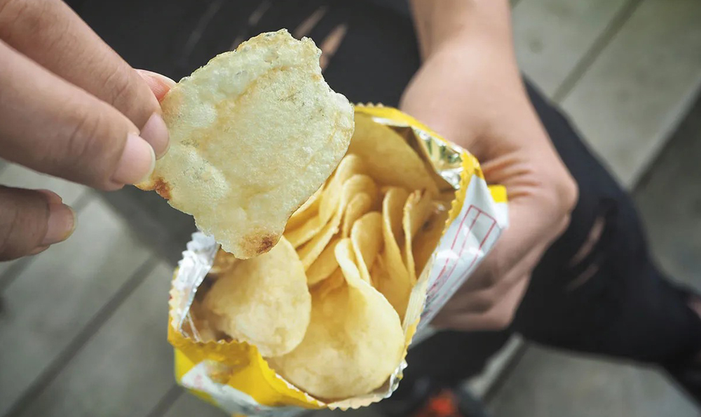 Kartoffelchips-Beutel