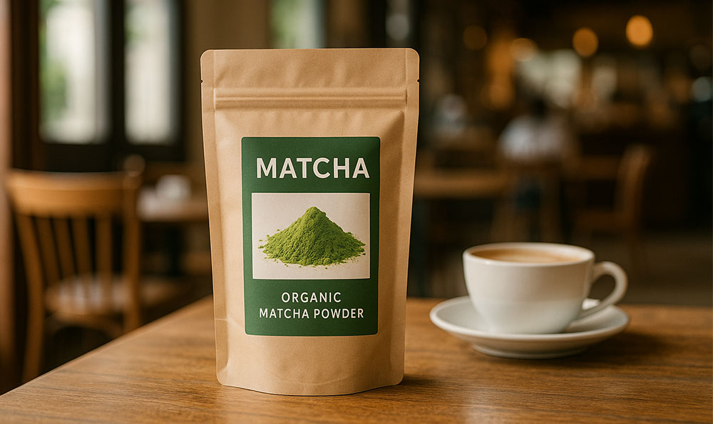 Matcha -Pulververpackung
