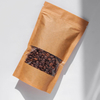 Laminierte, leere, biologisch abbaubare Kaffeebeutel aus schwarzem Kraftpapier in Lebensmittelqualität im Großhandel