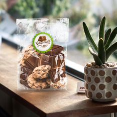 Verpackung von Schokoladenstückchen