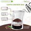 Creative The Coffee Brewer Bag Wiederverschließbarer tragbarer Coffee Brewer Bag Wiederverwendung