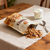 Kompostierbarer, wiederverschließbarer 12-Unzen-Honig-Granola-Orangenbeutel