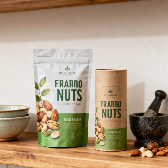 Beutelverpackung für Bio-Cashewnüsse