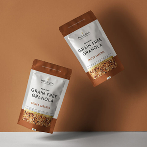 Umweltfreundliche Reißverschlusstasche, nachhaltige, maßgeschneiderte Standbodenbeutel im Großhandel für Müsli
