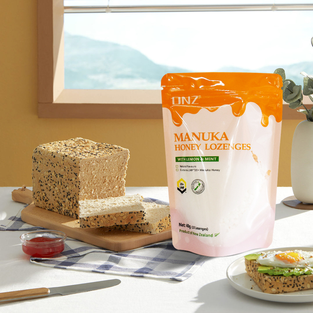 Kompostierbare Bio-Munchies-Beutel aus PLA-Material mit Reißverschluss und selbstklebendem Verschluss