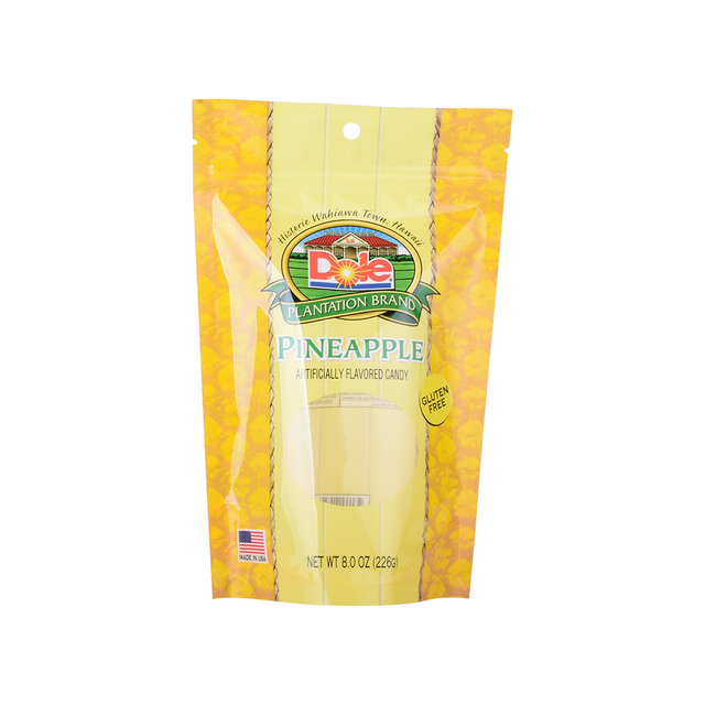 Umweltfreundliche getrocknete Ananasbeutel mit Reißverschluss